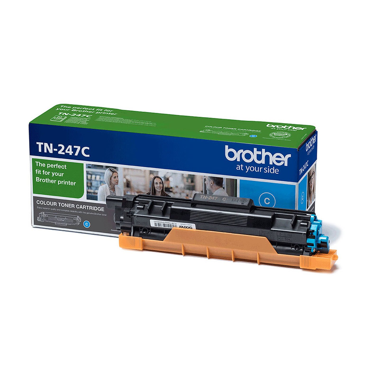 Toner laser Cyan 2300 Pages - TN247C pour imprimante  Brother - 0