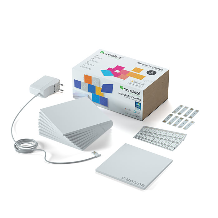 Nanoleaf Canvas Starter Kit - 9 pièces (NL29-0002SW-9PK) - Achat / Vente Objet connecté / Domotique sur grosbill.com - 1