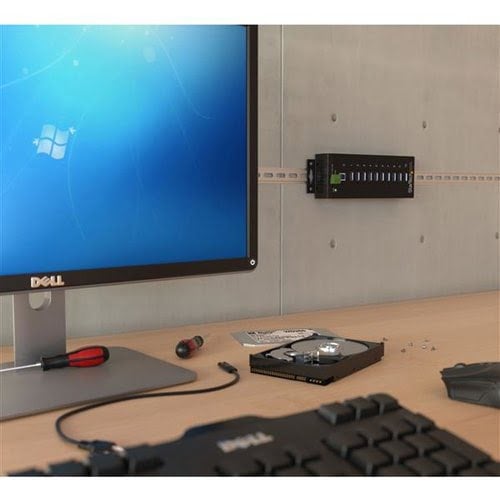 10 Port Industrial USB 3.0 Hub - Metal - Achat / Vente sur grosbill.com - 3