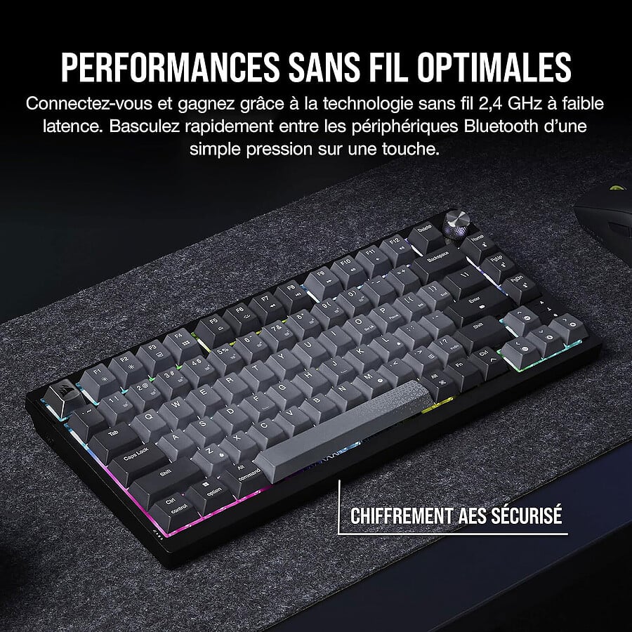 Corsair K65 Plus Wireless - Clavier PC Corsair - grosbill.com - 1