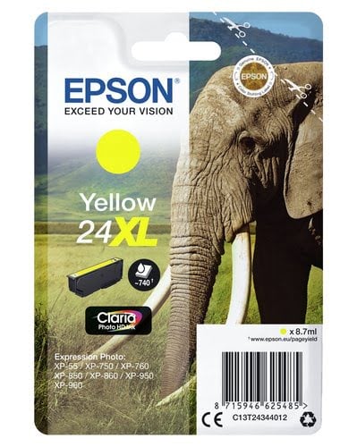 Epson - Jaune - C13T24344012 - Achat / Vente Consommable imprimante sur grosbill.com - 2