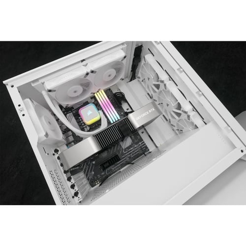 Corsair iCUE H150i ELITE RGB Liquid CPU Cooler - Blanc - Watercooling - 6