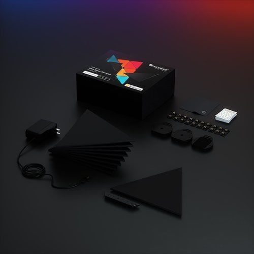 Nanoleaf Shapes Black Triangles Starter Kit - 9 pièces (NL47-0102TW-9PK) - Achat / Vente Objet connecté / Domotique sur grosbill.com - 4