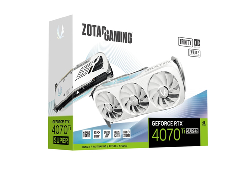 ZOTAC RTX 4070 Ti SUPER TRINITY OC WHITE EDITION 16G - Carte graphique - 7