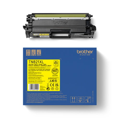 Toner TN821XLY - Jaune  pour imprimante  Brother - 2