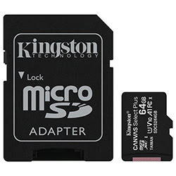 Carte mémoire Kingston Micro SDHC 64Go Class 10 + Adapt SDCS2/64GB Grosbill