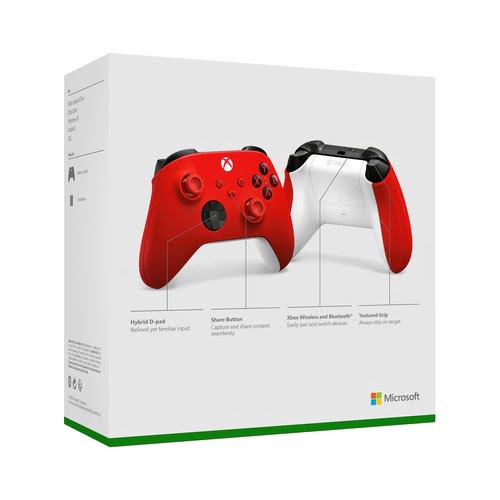 Microsoft XBOX Wireless Controller, fÃ¼r Xbox One / Series S/X / PC - Pulse Red  (QAU-00012) - Achat / Vente sur grosbill.com - 7