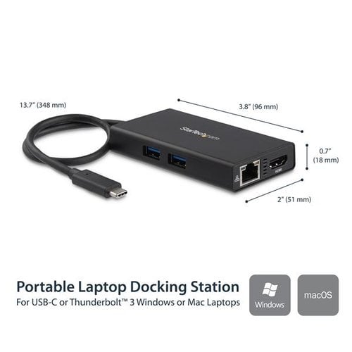 USB C Multiport Adapter for Laptops - Achat / Vente sur grosbill.com - 1