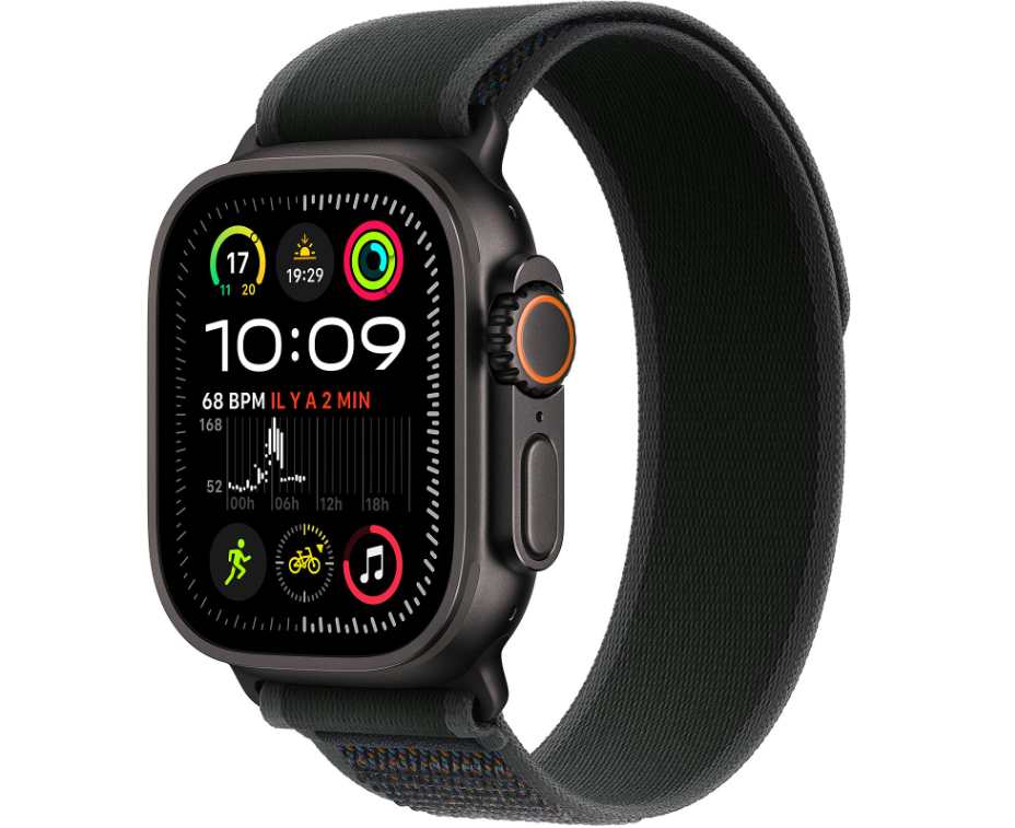 Apple Watch Ultra 2 GPS + Cellular 49mm Titane Noir M/L (MX4V3NF/A) - Achat / Vente Objet connecté / Domotique sur grosbill.com - 0