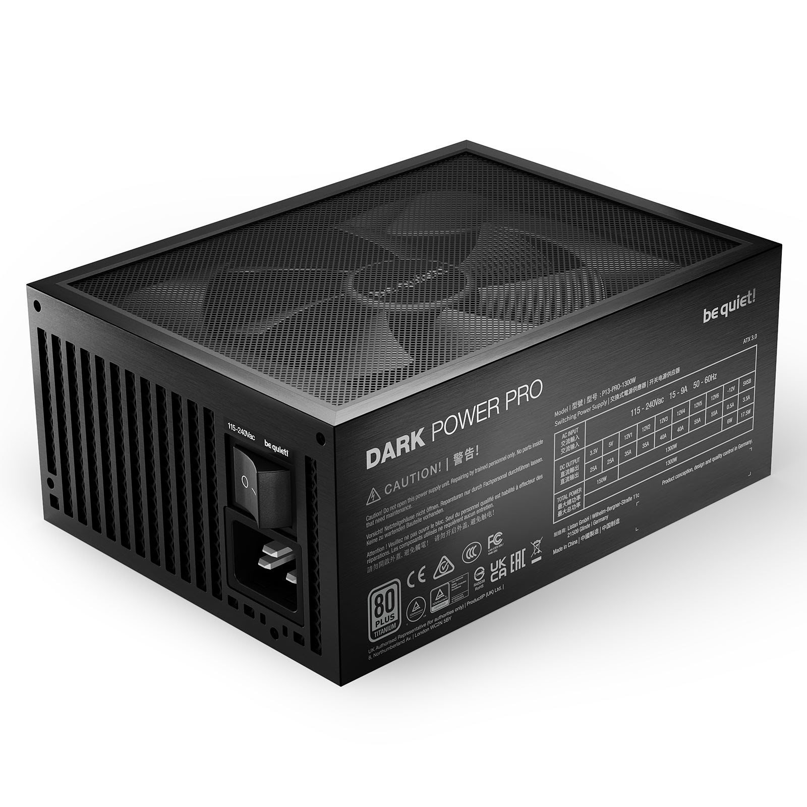 be quiet! Dark Power PRO 13 80+ TITANIUM (1300W) - Alimentation - 1