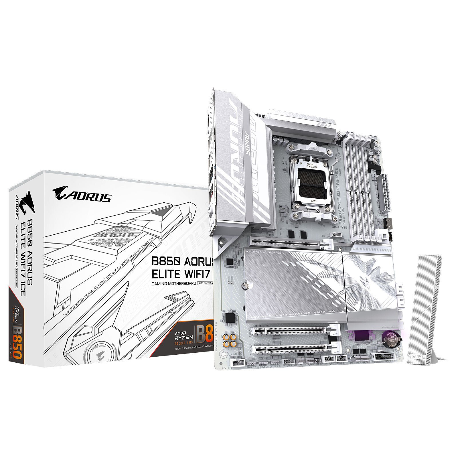 Gigabyte B850 A ELITE WF7 ICE ATX  - Carte mère Gigabyte - 0