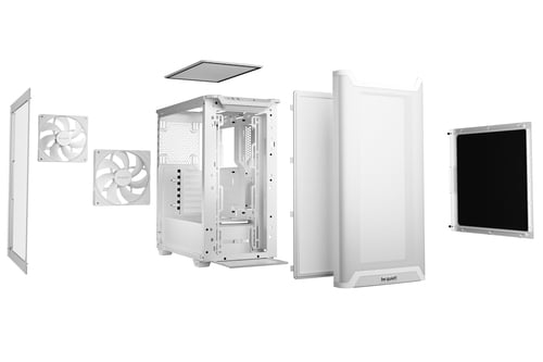 be quiet! PURE BASE 501 Airflow Window White Blanc - Boîtier PC - 10