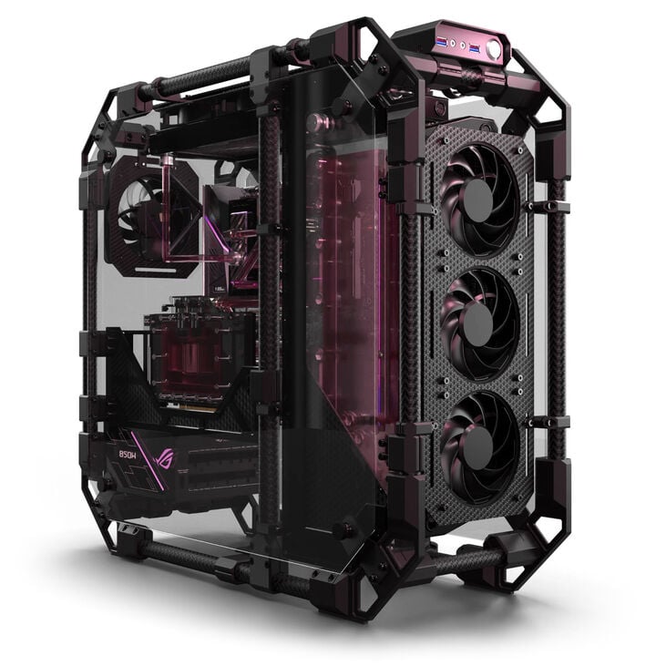 Alphacool Apex Pro Skeleton Carbon  - Boîtier PC Alphacool - 0