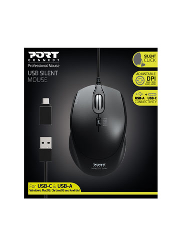 Port Office Pro Silent - Souris PC Port - grosbill.com - 2