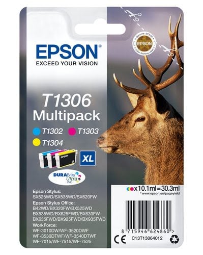 Epson Ink/T1306 Stag XL 10.1ml CMY - Achat / Vente Consommable imprimante sur grosbill.com - 0