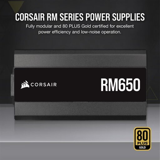 Corsair RM650 80+ GOLD (650W) - Alimentation Corsair - grosbill.com - 1