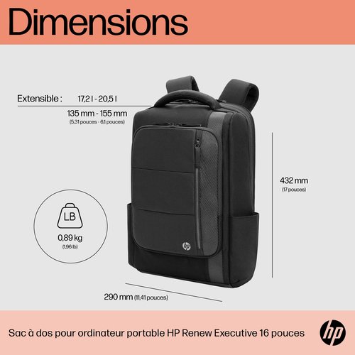 HP Renew Executive 16 Laptop Backpack - Achat / Vente sur grosbill.com - 5