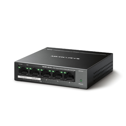 Switch Mercusys 5-Port Gigabit MS105GP - grosbill.com - 0