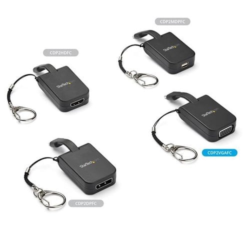 Keychain Adapter - USB C to VGA - 1080p - Achat / Vente sur grosbill.com - 5