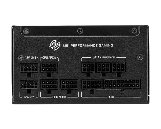 MSI ATX 1000W - 80+ Gold - MPG A1000GS PCIE5 Noir